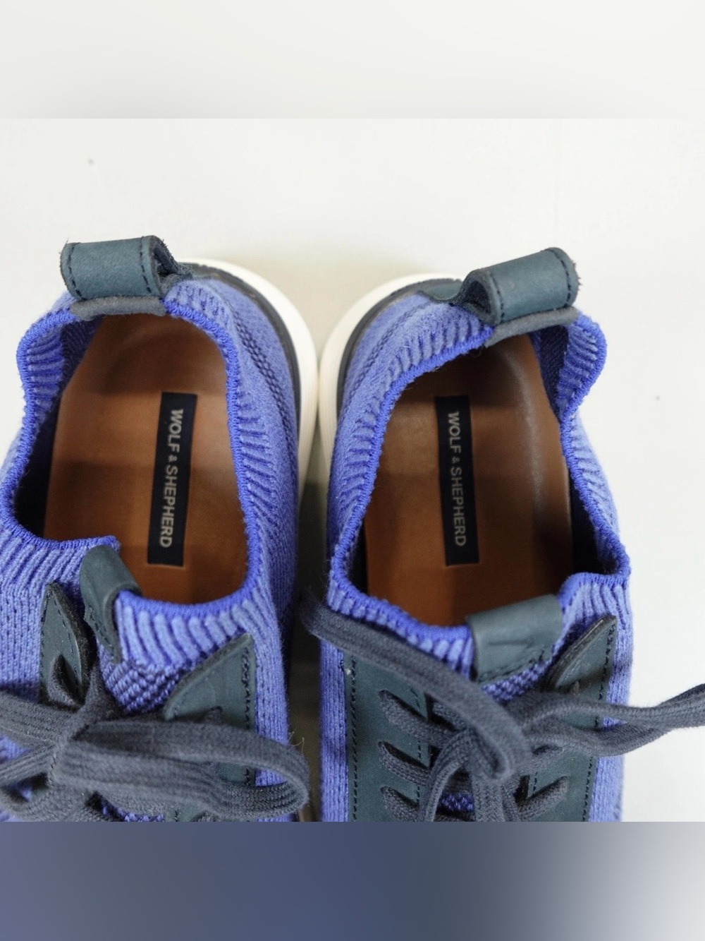 Wolf & Shepherd SupremeKnit Trainer Victory Blue White Sneakers Men’s Size 12 🐺 - Picture 8 of 14